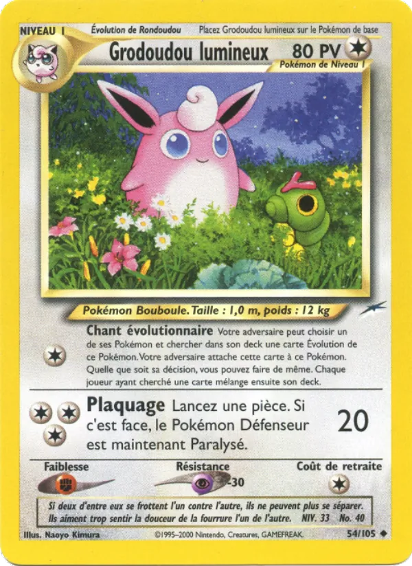 Carte Grodoudou lumineux 54/105 – Neo Destiny