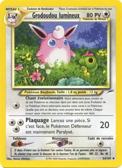 Carte Grodoudou lumineux 54/105 – Neo Destiny
