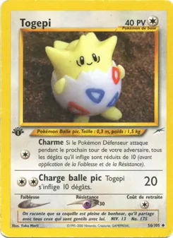 Carte Togepi 56/105 – Neo Destiny