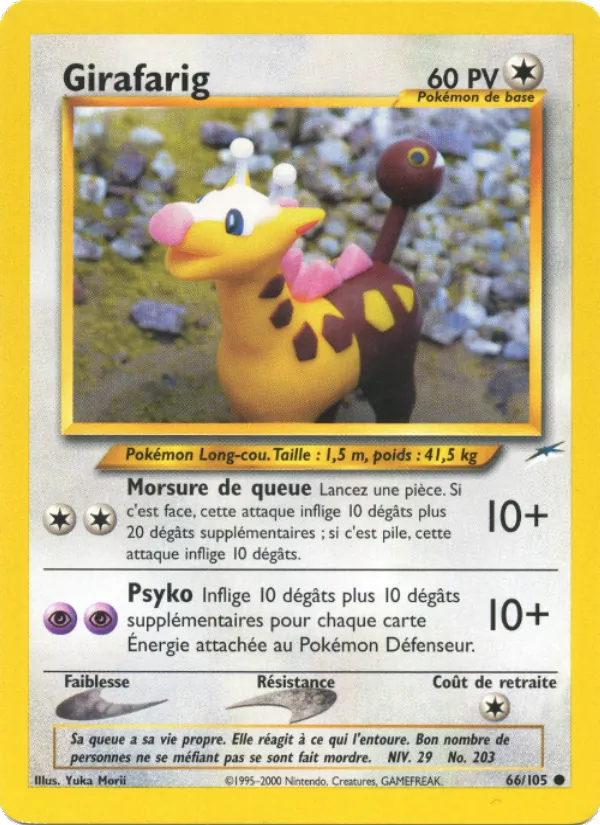 Carte Girafarig 66/105 – Neo Destiny