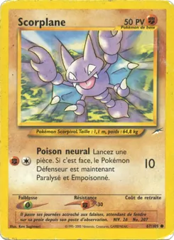 Carte Scorplane 67/105 – Neo Destiny