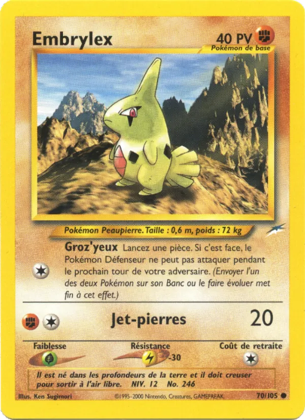 Carte Embrylex 70/105 – Neo Destiny