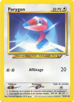 Carte Porygon 78/105 – Neo Destiny