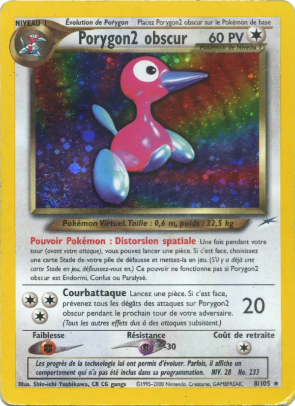 Carte Porygon2 obscur 8/105 – Neo Destiny