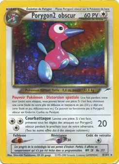 Carte Porygon2 obscur 8/105 – Neo Destiny