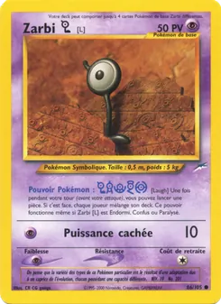 Carte Zarbi L 86/105 – Neo Destiny