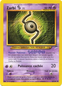Carte Zarbi S 87/105 – Neo Destiny