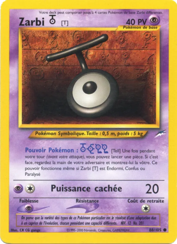Carte Zarbi T 88/105 – Neo Destiny