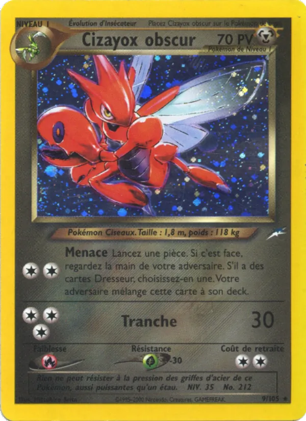 Carte Cizayox obscur 9/105 – Neo Destiny