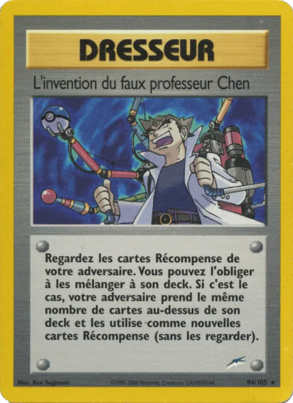 Carte L'invention du faux professeur Chen 94/105 – Neo Destiny