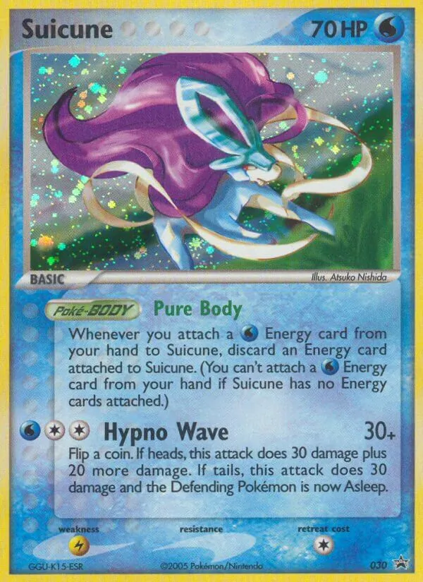 Carte Suicune 30/40 – Promo Nintendo