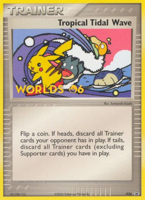Carte Raz-de-marée tropical 36/40 – Promo Nintendo