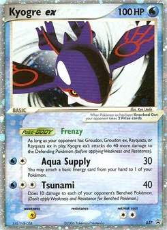 Carte Kyogre ex 37/40 – Promo Nintendo