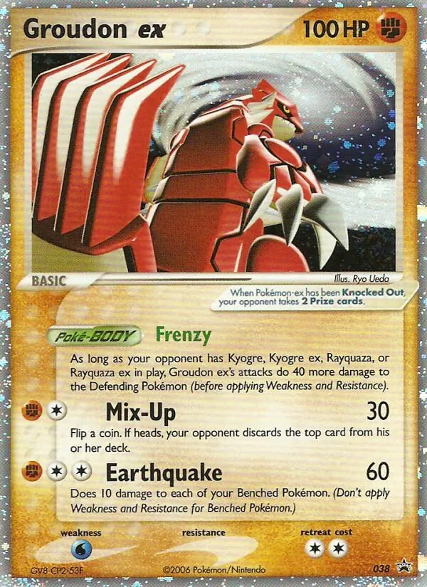 Carte Groudon ex 38/40 – Promo Nintendo
