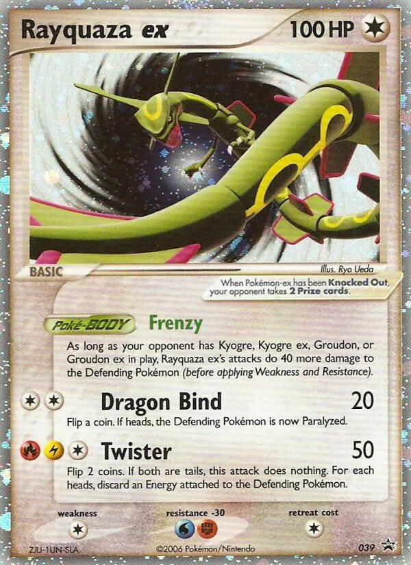 Carte Rayquaza ex 39/40 – Promo Nintendo