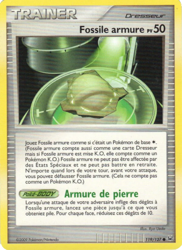 Carte Fossile Armure 119/127 – Platine