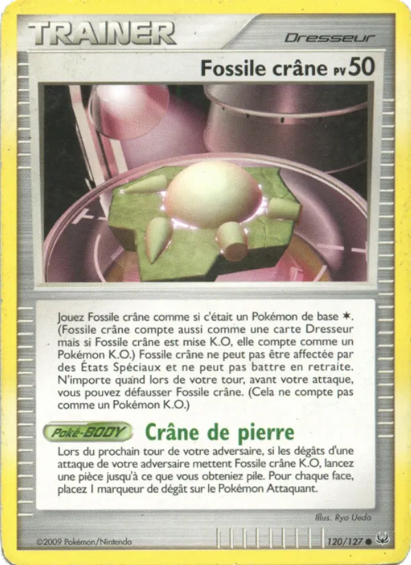 Carte Fossile Crâne 120/127 – Platine