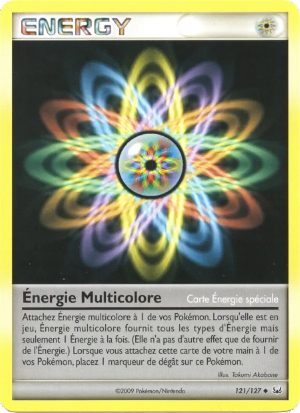 Carte Énergie Multicolore 121/127 – Platine
