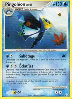 Carte Pingoléon 26/127 – Platine