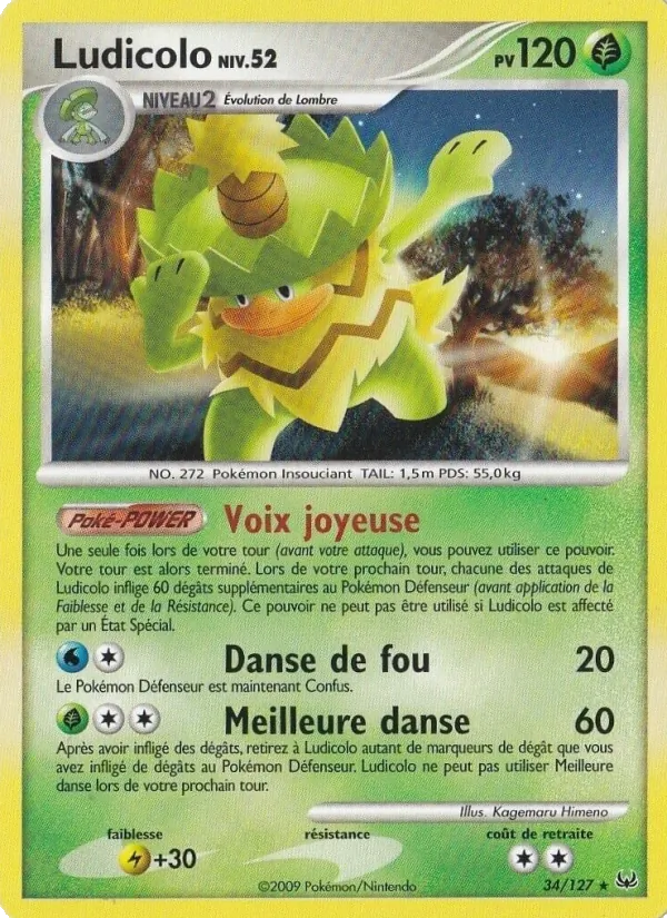 Carte Ludicolo 34/127 – Platine