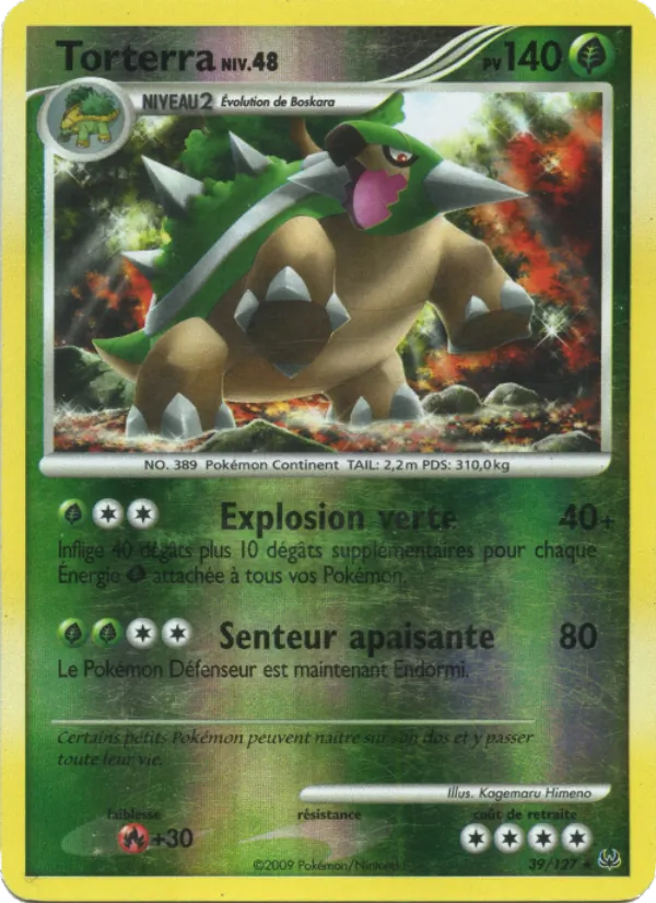 Carte Torterra 39/127 – Platine