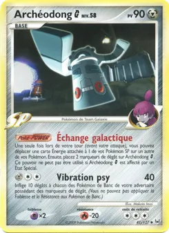 Carte Archéodong G 41/127 – Platine