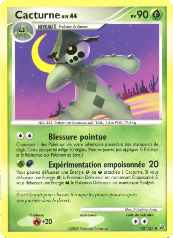 Carte Cacturne 42/127 – Platine