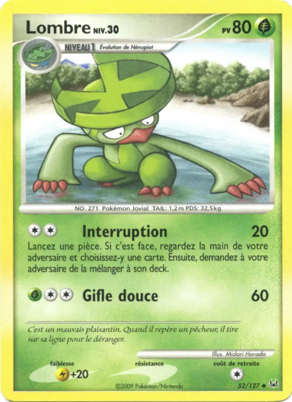 Carte Lombre 52/127 – Platine