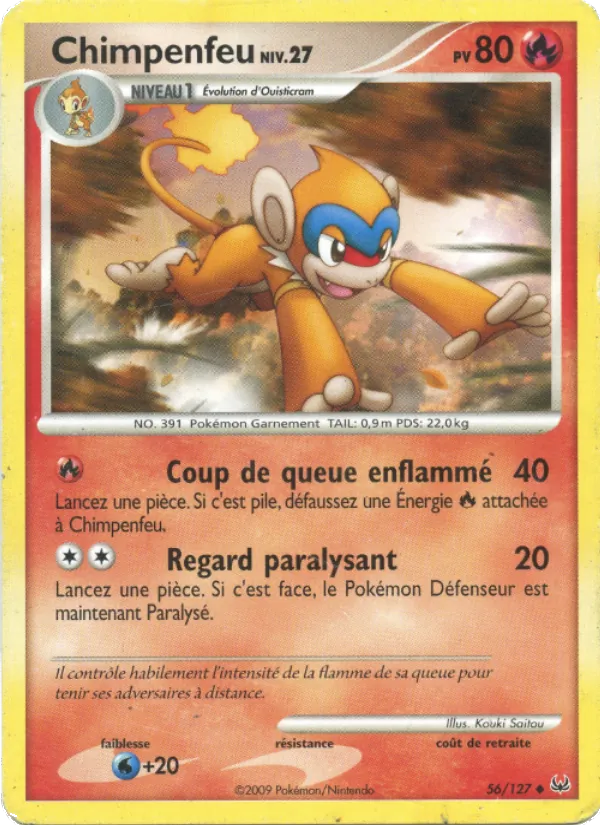Carte Chimpenfeu 56/127 – Platine