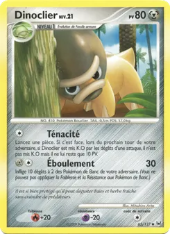 Carte Dinoclier 62/127 – Platine