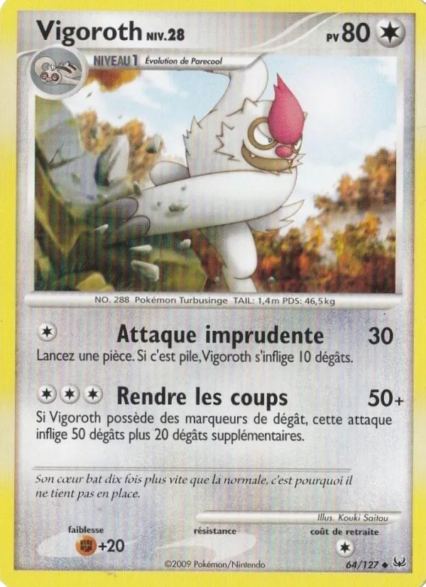 Carte Vigoroth 64/127 – Platine