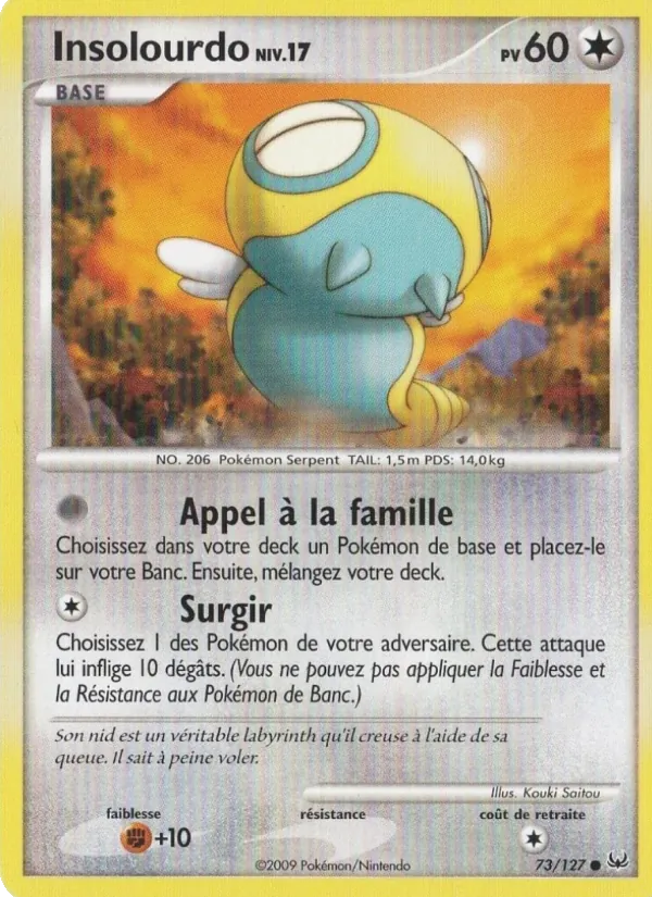 Carte Insolourdo 73/127 – Platine