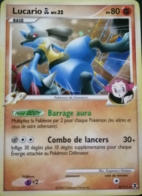 Carte Lucario GL Niv. 32 8/111 – Rivaux Émergeants