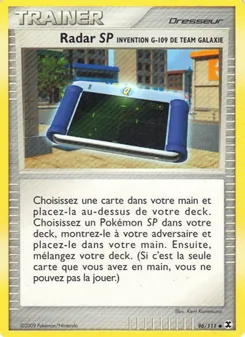 Carte Radar SP Invention G-109 de Team Galaxie 96/111 – Rivaux Émergeants