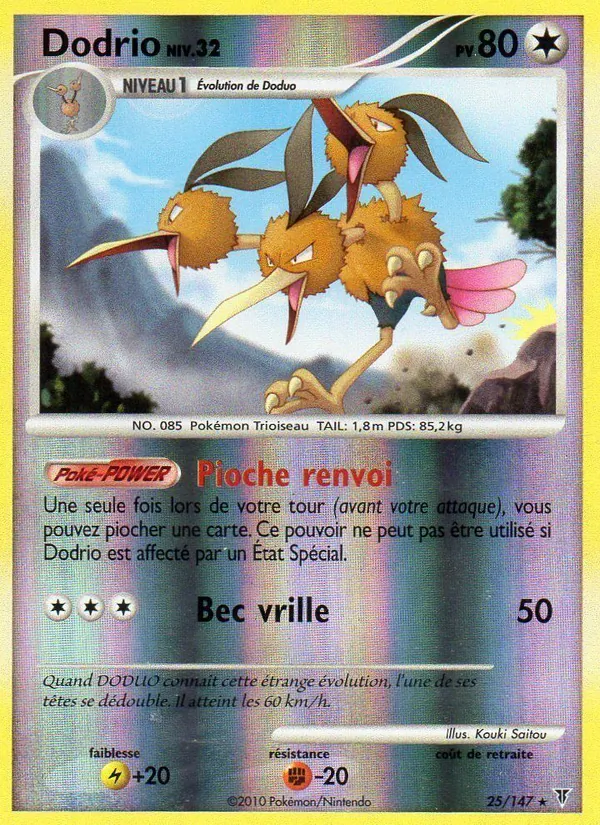 Carte Dodrio 25/147 – Vainqueurs Suprêmes