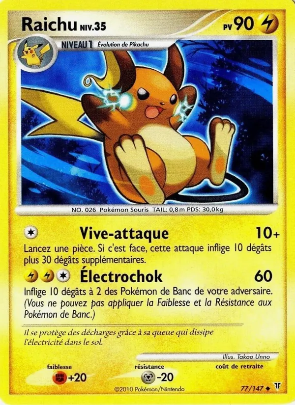 Carte Raichu 77/147 – Vainqueurs Suprêmes