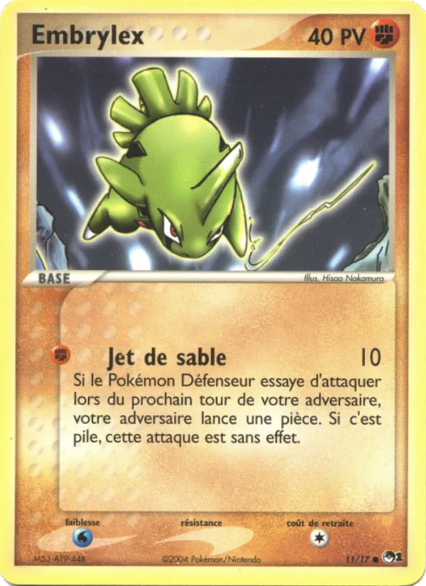 Carte Embrylex 11/17 – POP Série 1