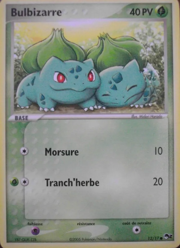 Carte Bulbizarre 12/17 – POP Série 2