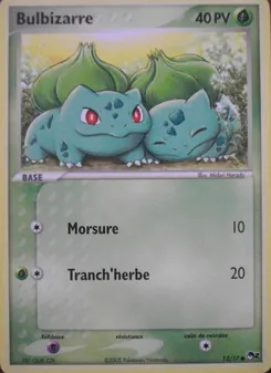 Carte Bulbizarre 12/17 – POP Série 2