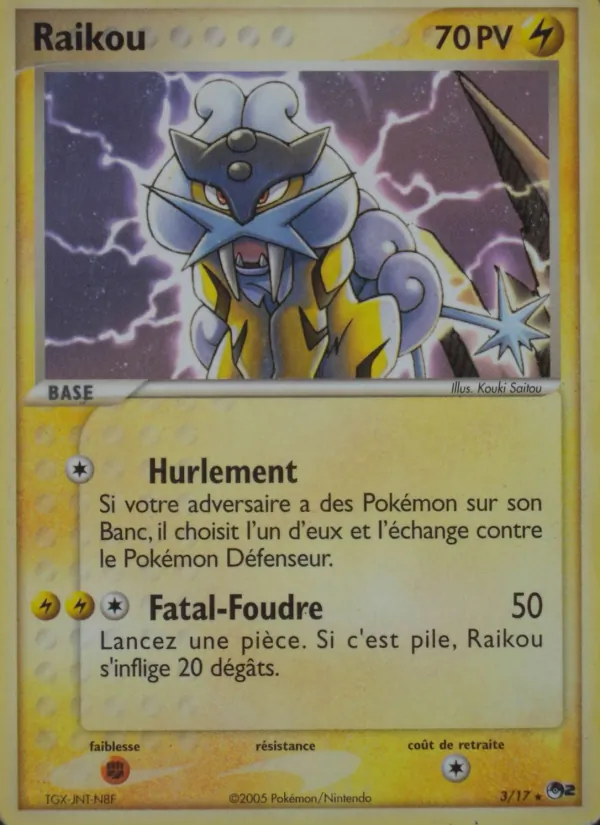 Carte Raikou 3/17 – POP Série 2