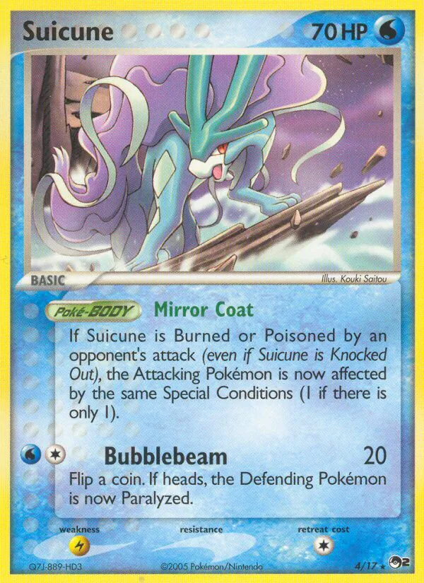 Carte Suicune 4/17 – POP Série 2