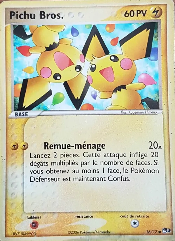 Carte Pichu Bros. 16/17 – POP Série 3
