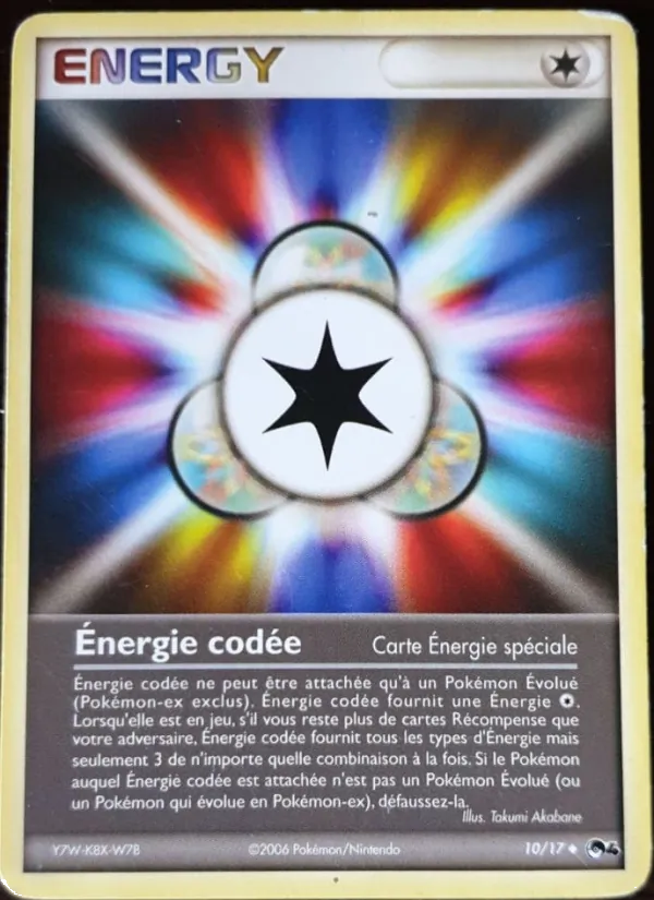 Carte Énergie codée 10/17 – POP Série 4
