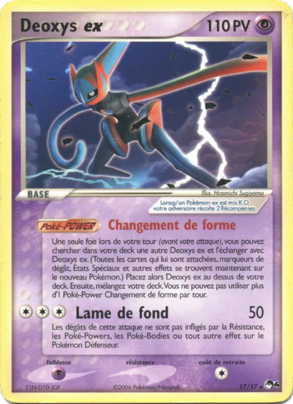Carte Deoxys ex 17/17 – POP Série 4