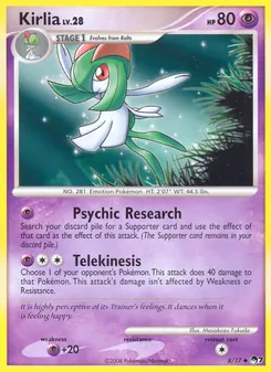 Carte Kirlia 8/17 – POP Série 7