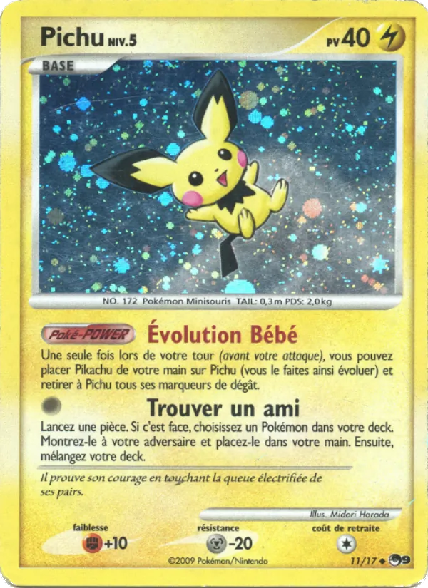 Carte Pichu 11/17 – POP Série 9