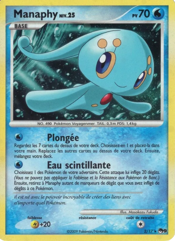 Carte Manaphy 2/17 – POP Série 9
