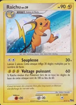 Carte Raichu 3/17 – POP Série 9