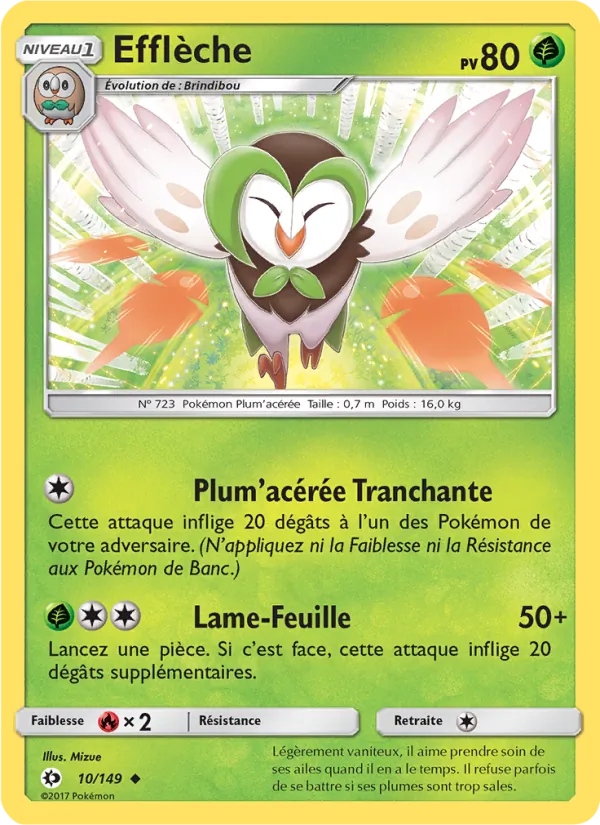 Carte Efflèche 10/149 – Soleil et Lune