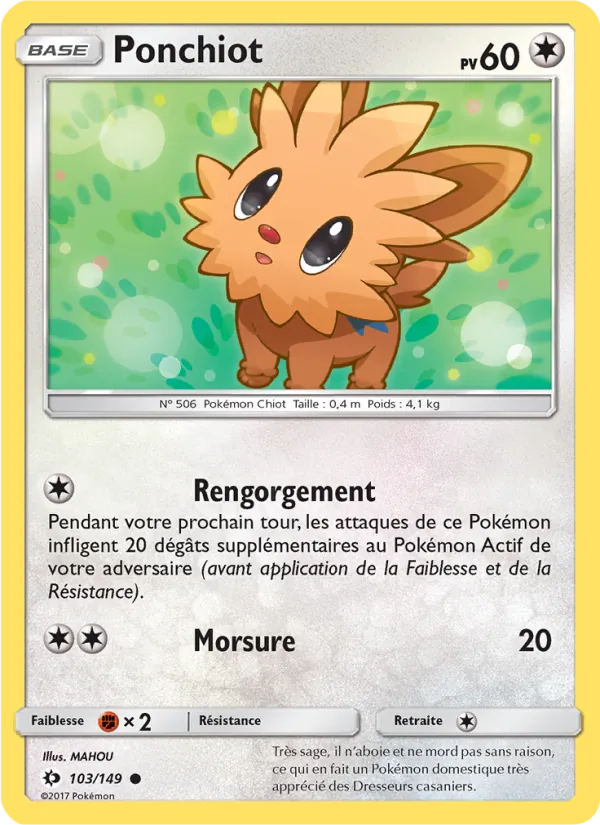 Carte Ponchiot 103/149 – Soleil et Lune